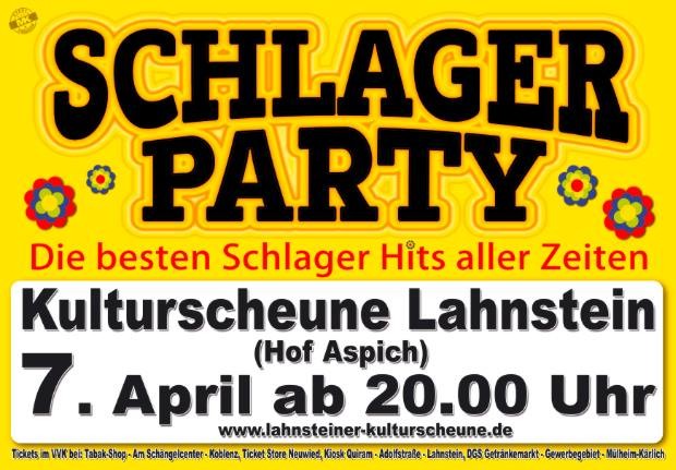 07 04 18 Schlagerparty Kulturscheune Lahnstein Lahnstein