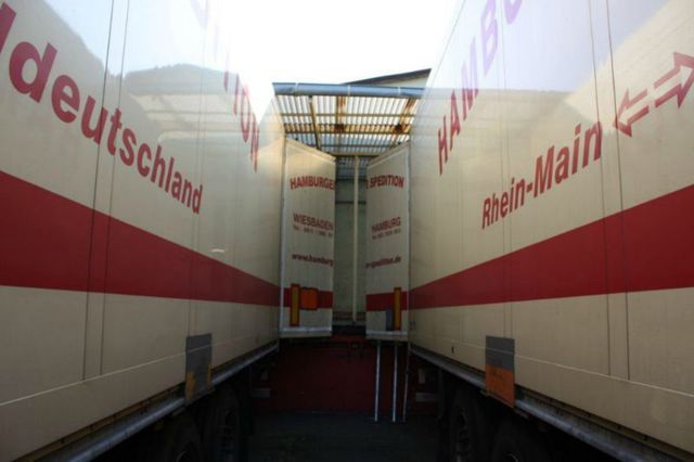 Lastwagen, Anhänger, Wiesbaden, Schierstein, Hamburger Spedition, Transport, LKW