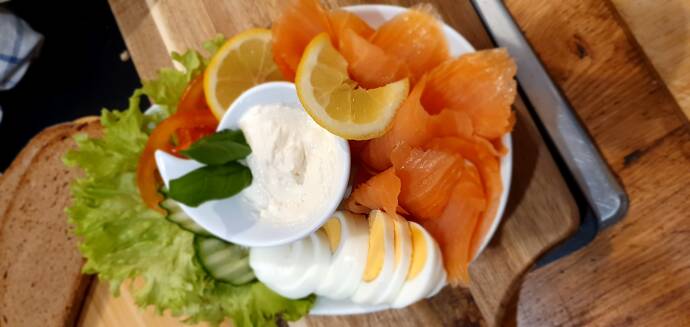 Mangelmann Rosen Bäckerei Frühstück, Brunchen, Hanau, Brötchen, Ei, Rührei, Lachs, Wurst, Käse