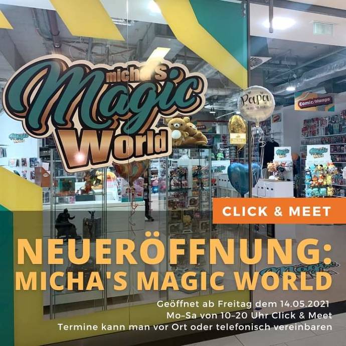 Merchindise, Michas Magic World, Laden von außen