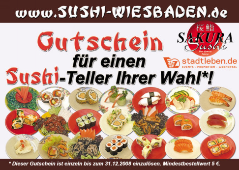 Vorstellung Der Neuigkeiten Von Sakura Sushi Gutschein