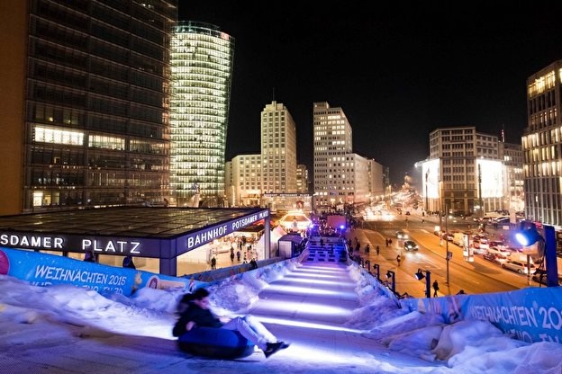 Winterrodelbahn, Berlin, Potsdamer Platz, Winter Special