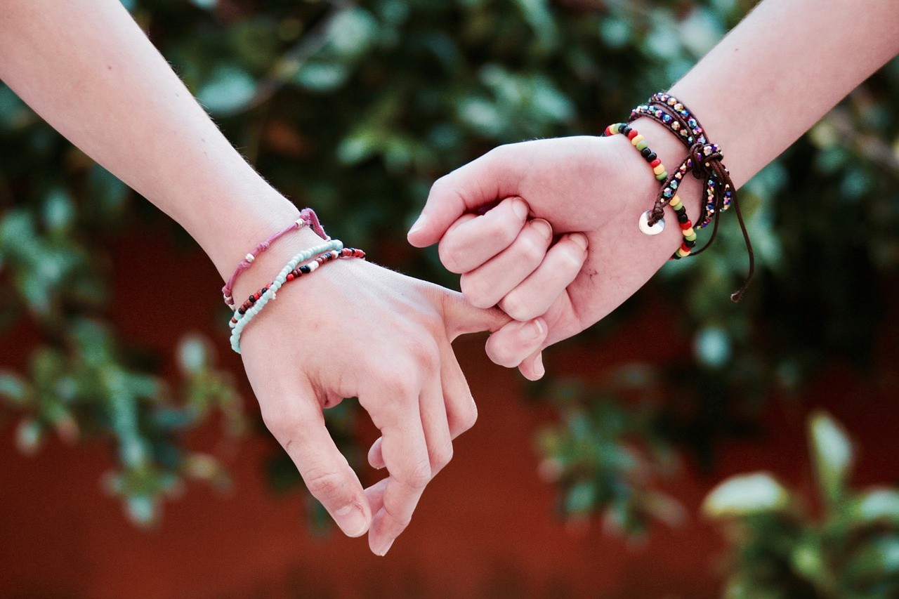 Mädchen, Hand, Armband