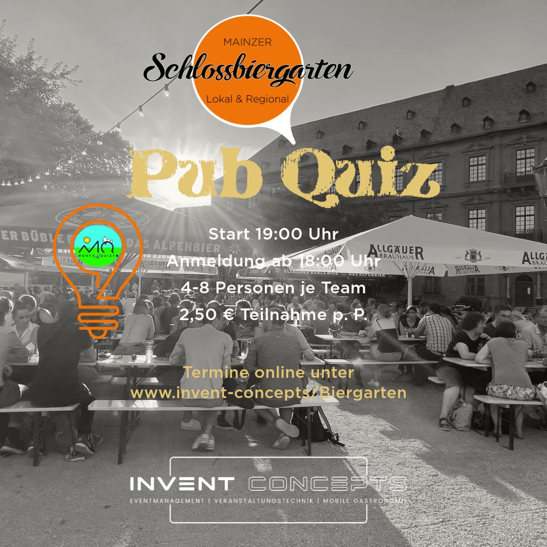 Quiz, Pub, Schlossgarten