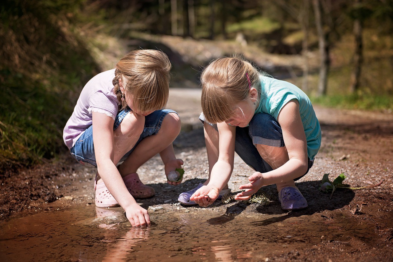 Natur, entdecken, Kinder, Wasser